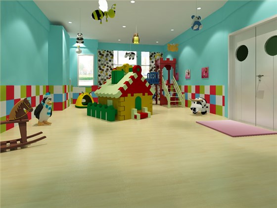 幼儿园塑胶地板效果图 