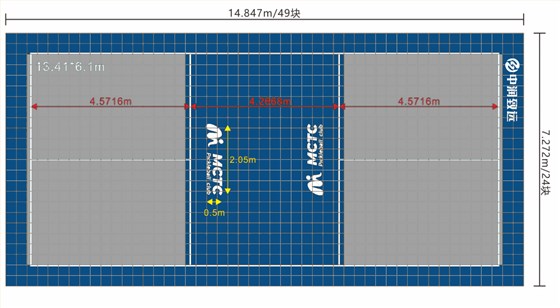 匹克球地板铺装方案