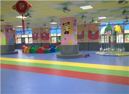 幼儿园平面纹塑胶地板/运动地胶
