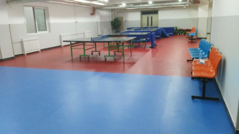 北京市日坛中学PVC运动地板圆满完工