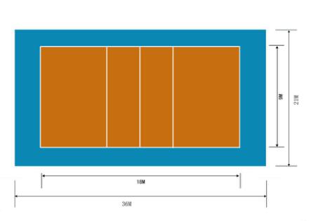 如今我国排球场地使用标准配置1