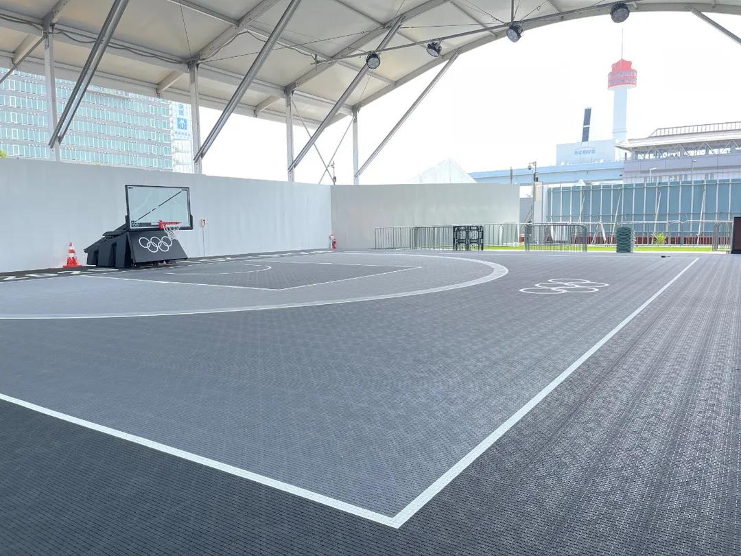 三对三篮球场悬浮拼装地板