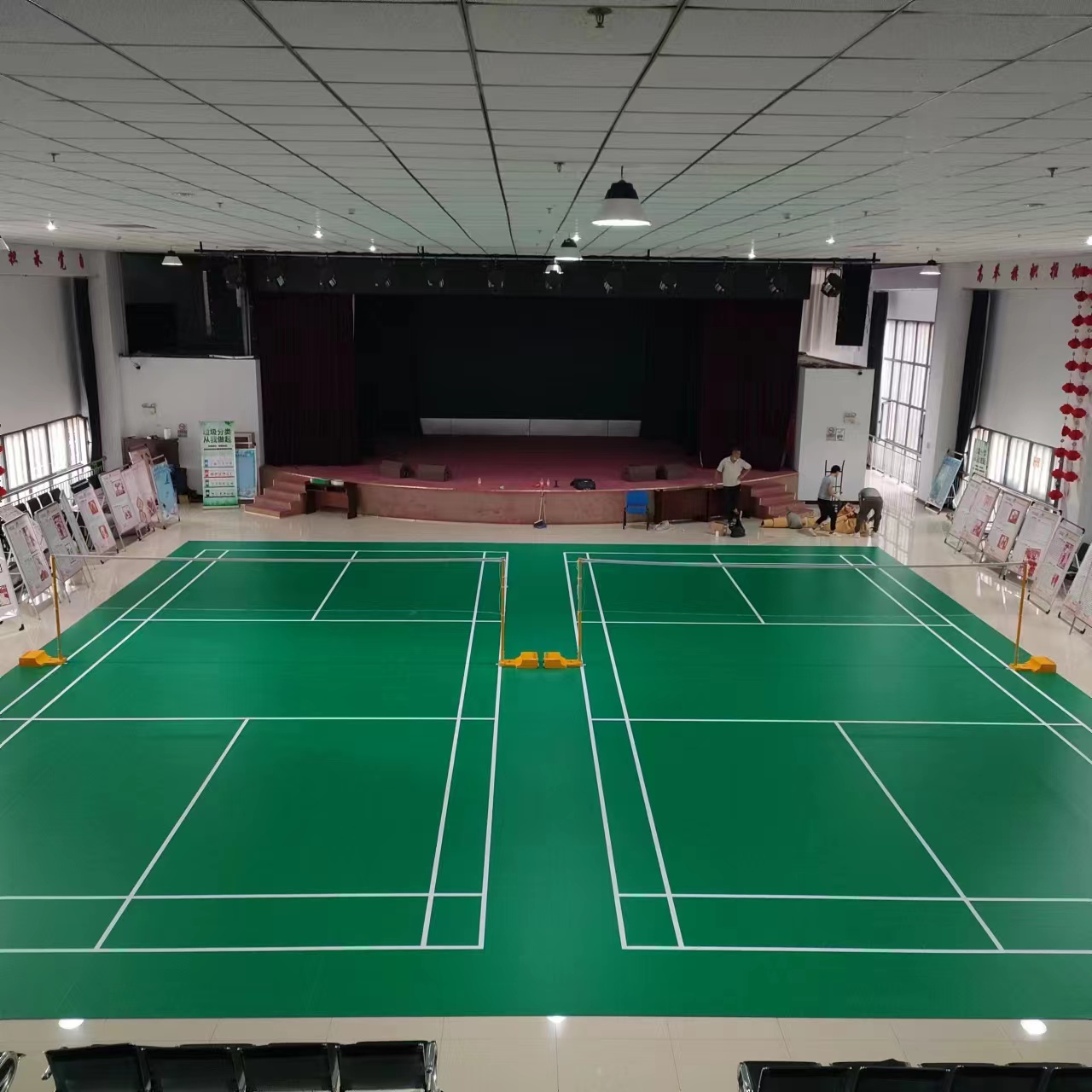 羽毛球PVC运动地板，北京某文体中心没有选错！