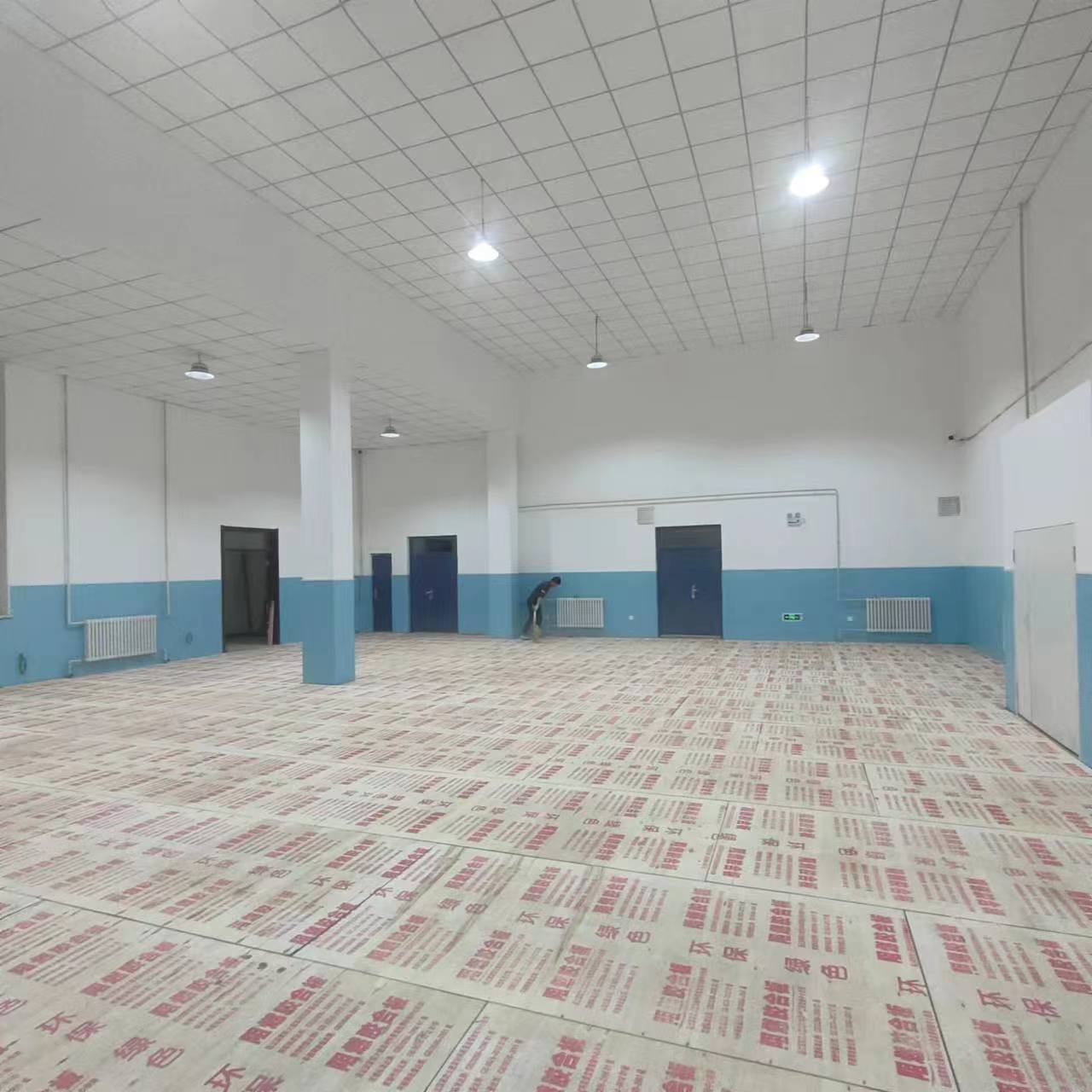 案例|哈尔滨某机关单位羽毛球场馆运动木地板圆满完工！