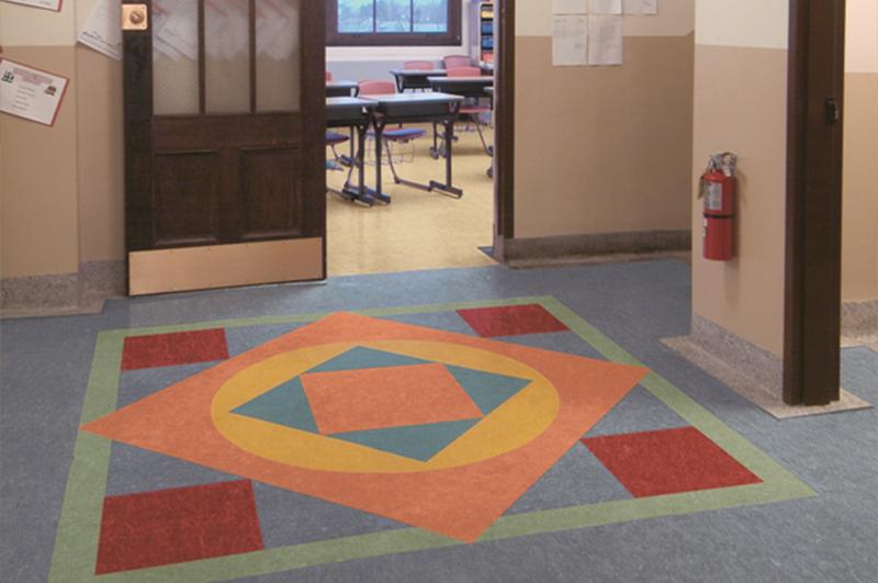 学校PVC塑胶地板